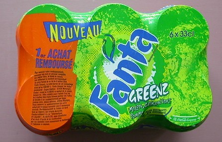 Fanta Greenz 6 canettes